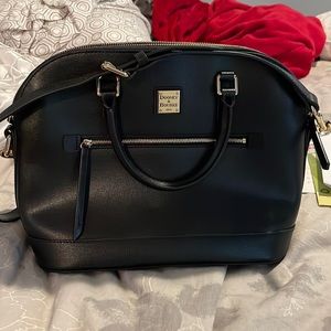 Black dooney and Bourne saffiano